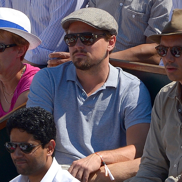 A Man, a Hat and Some Tennis from Leonardo DiCaprio + His Newsboy Cap